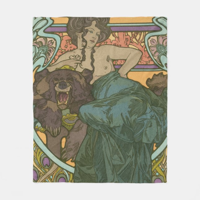 Manta Polar Sin título de Alphonse Mucha (1902) (Anverso)