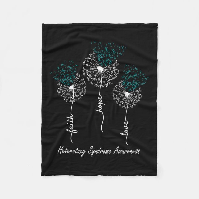 Manta Polar Síndrome Conciencia Fe Esperanza Amor (Anverso)