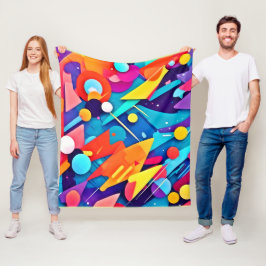 Manta Polar Sinfonía geométrica del color