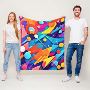 Manta Polar Sinfonía geométrica del color