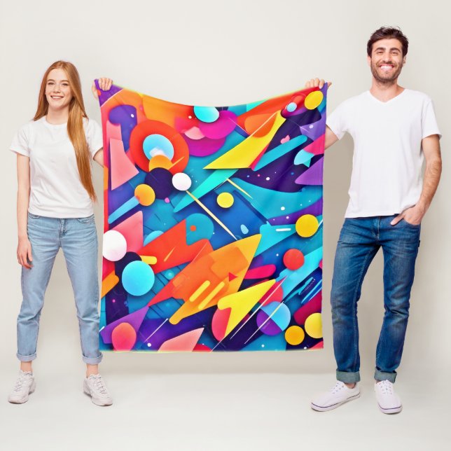 Manta Polar Sinfonía geométrica del color (In situ)