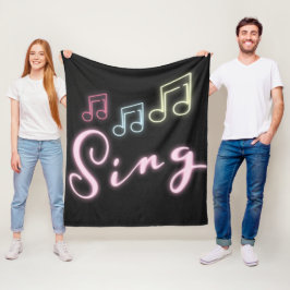 Manta Polar Sing Neon Music Notes