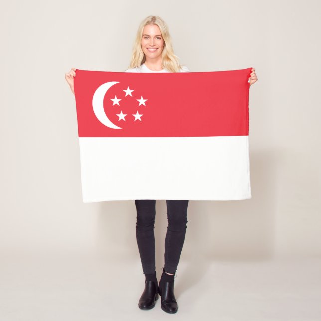 Manta Polar Singapore Flag (In situ)