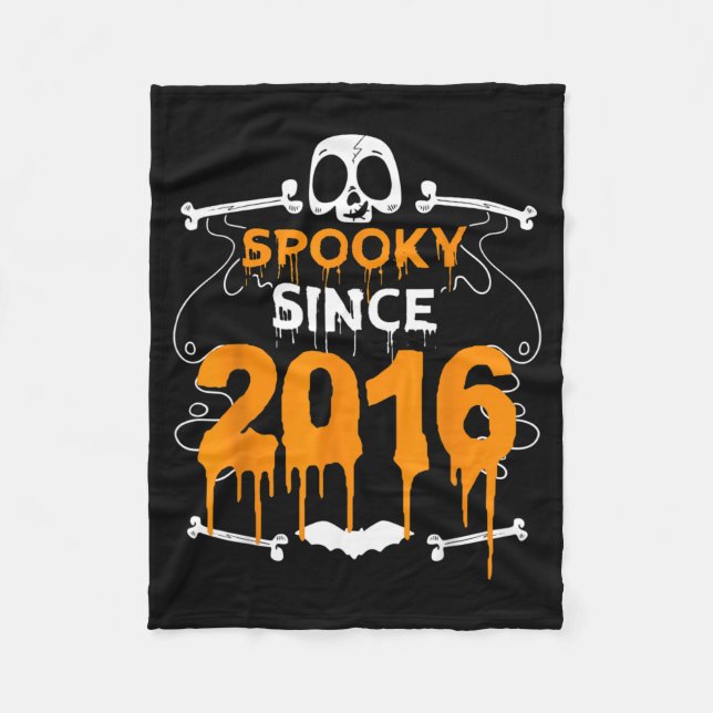 Manta Polar Siniestro desde 2016 Regalos de Halloween Cumpleañ (Anverso)