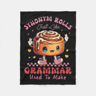 Manta Polar Sinónimo gracioso rollo Chiste Canela Rolls Gramma
