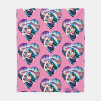 Manta Polar Sirena personalizada