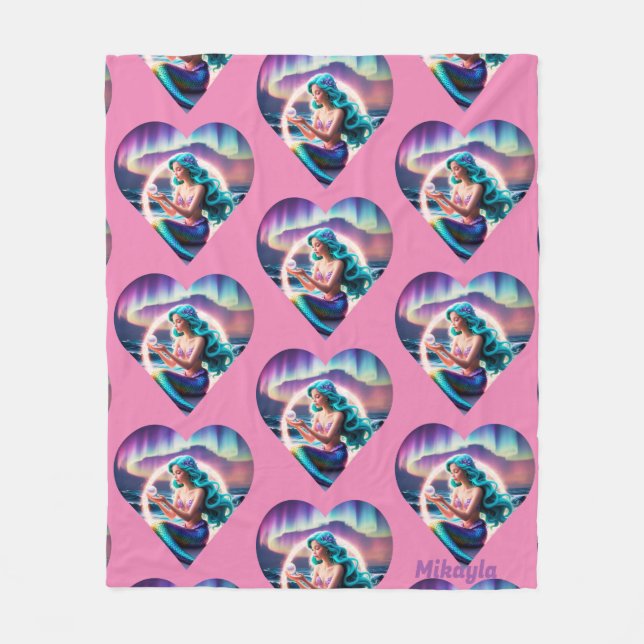 Manta Polar Sirena personalizada (Anverso)