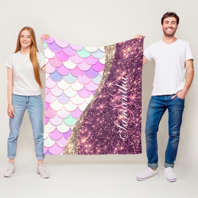 Manta Polar Sirena y Purpurina (In situ)