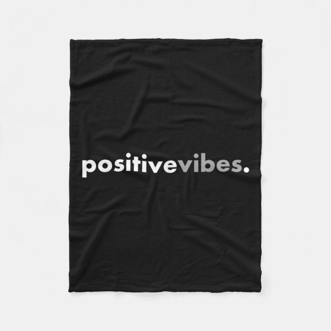 Manta Polar Sitive Vibes Motivational Encouraging Message Fun  (Anverso)