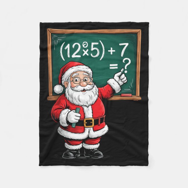 Manta Polar Six Seven 67 Meme Santa Math Teacher Christmas Men (Anverso)