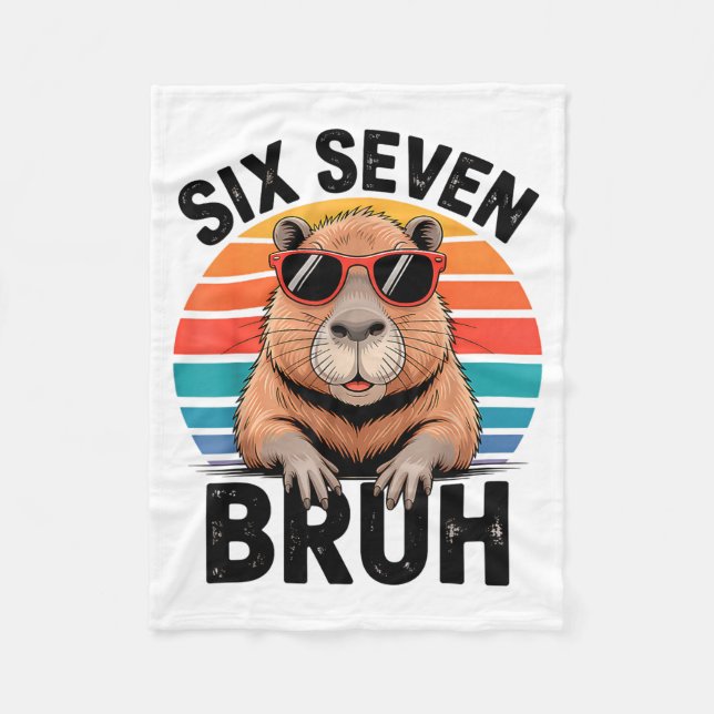 Manta Polar Six Seven Bruh 6 7 Meme Funny Capybara 6 7  (Anverso)
