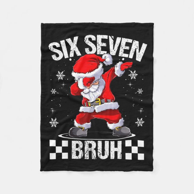 Manta Polar Six Seven Bruh 6-7 Meme Xmas Matching Pjs Christma (Anverso)