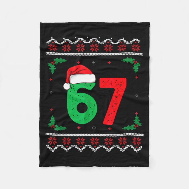 Manta Polar Six Seven Christmas 6 7 Ugly Christmas Sweater  (Anverso)