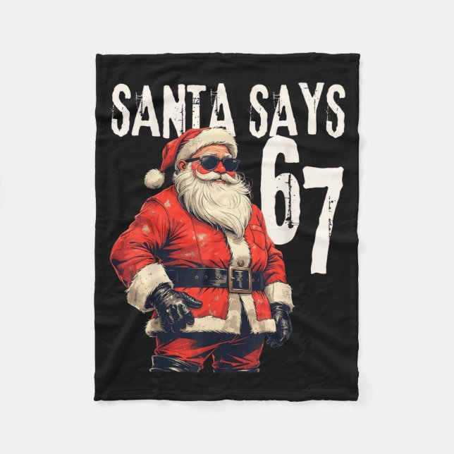 Manta Polar Six Seven Christmas Meme 67 Funny  (Anverso)