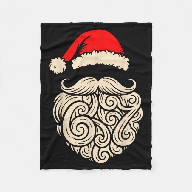 Manta Polar Six Seven Christmas Santa Meme 6 7 Holiday Humor D (Anverso)