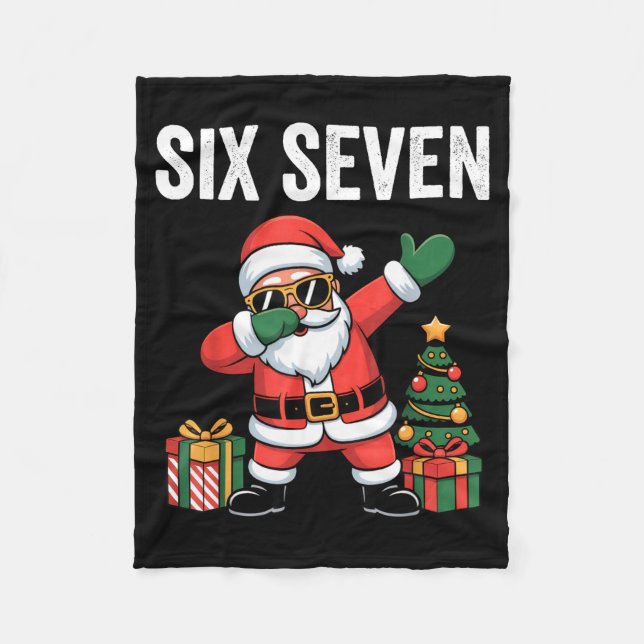 Manta Polar Six Seven Funny Santa Christmas 67 Meme  (Anverso)