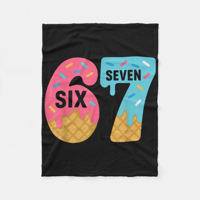 Manta Polar Six Seven Ice Cream Drip Cool Meme 67 Funny Drippi (Anverso)