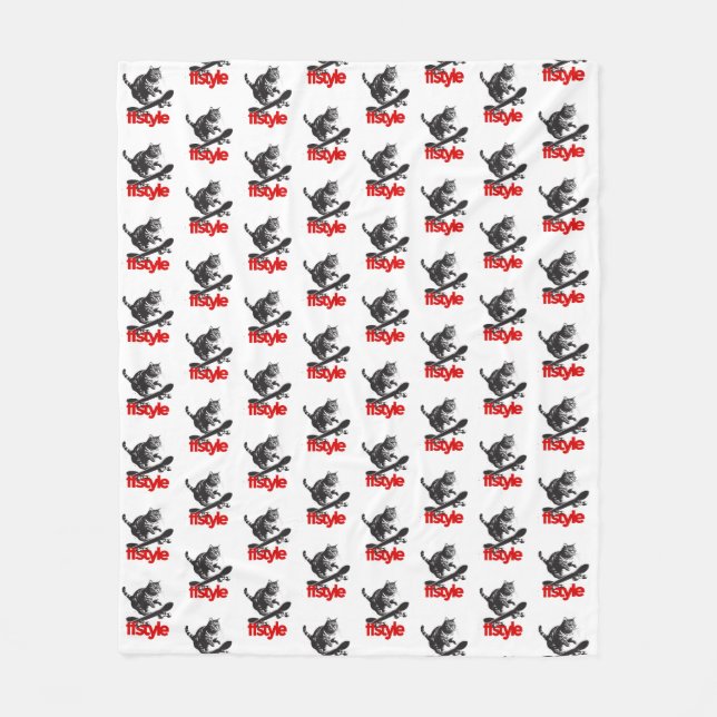 Manta Polar Skateboard Cat FFStyle White (Anverso)