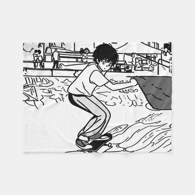 Manta Polar Skateboard Moves - Young Skateboarder (Frente (Horizontal))