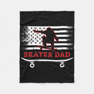 Manta Polar Skateboard Skater Vintage Usa Flag Dad- Skateboard