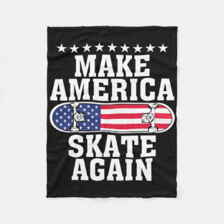 Manta Polar Skateboarding Gift Boys Girls Funny Make America S