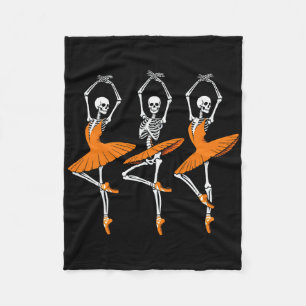 Manta Polar Skeleton Ballerina, Chica femenina de baile gracio