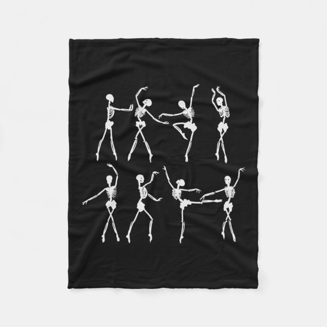 Manta Polar Skeleton Ballerinas Ballet Dance Cute Halloween Co (Anverso)