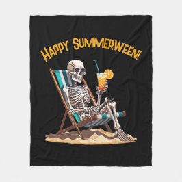 Manta Polar Skeleton Beach Lounging Halloween