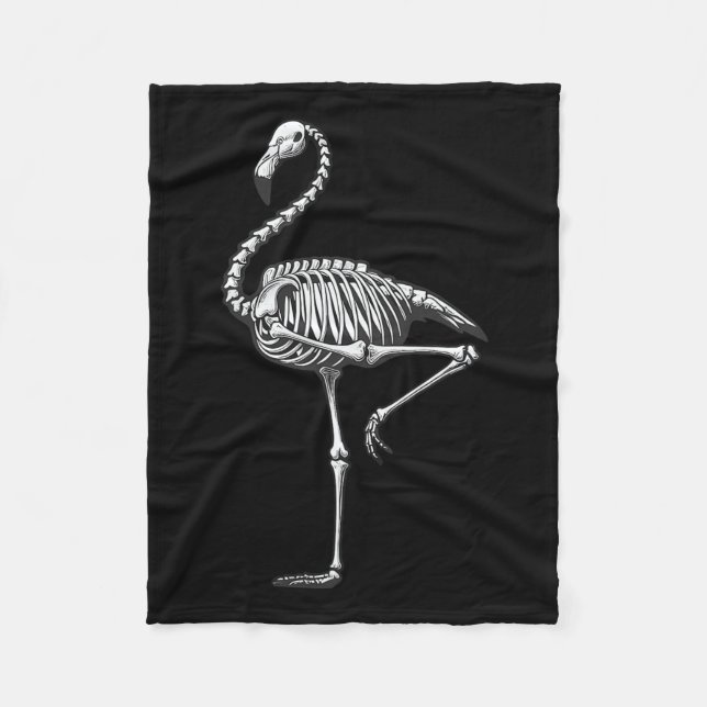 Manta Polar Skeleton Flamingo Halloween (Anverso)