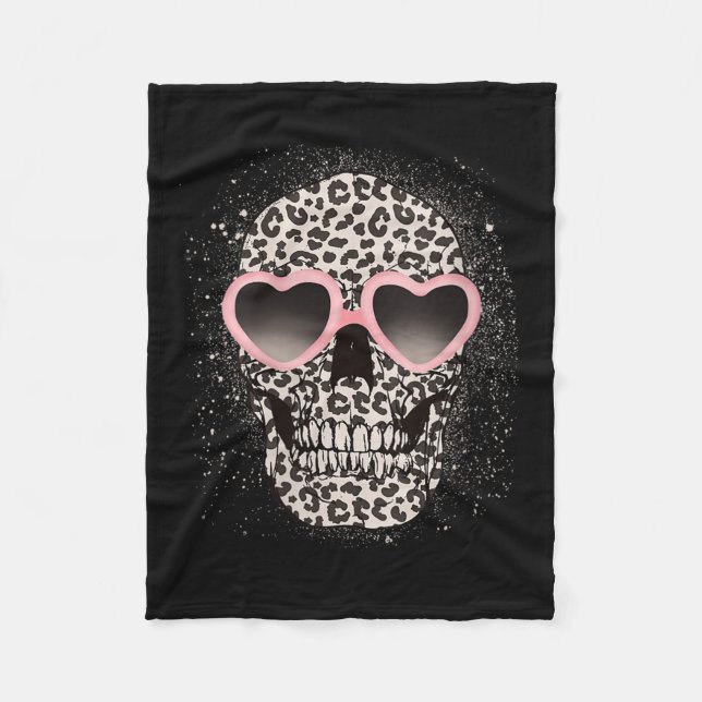 Manta Polar Skeleton Guay Skeleton Cheetah de mujeres leopard  (Anverso)