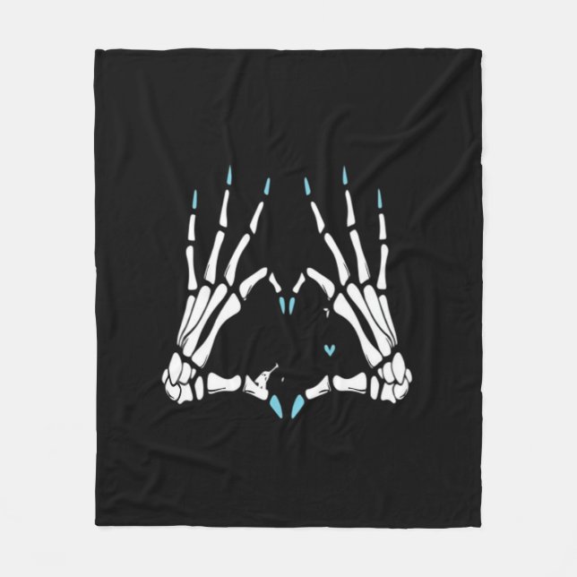 Manta Polar Skeleton Halloween Classic (Anverso)