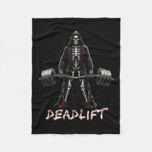 Manta Polar Skeleton Halloween Gym Chistes Halterofilia