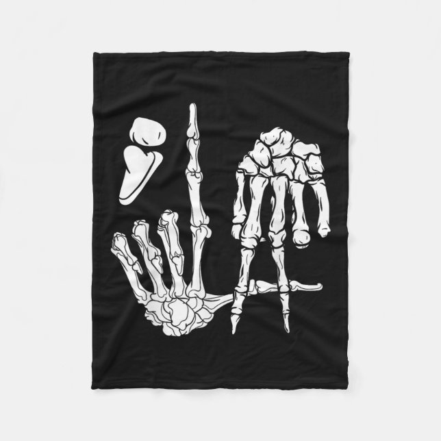 Manta Polar Skeleton Hand Comma La Puntuación Kamala Harris (Anverso)