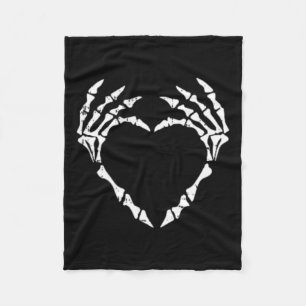 Manta Polar Skeleton Hand Heart Pocket Halloween Costume Funny