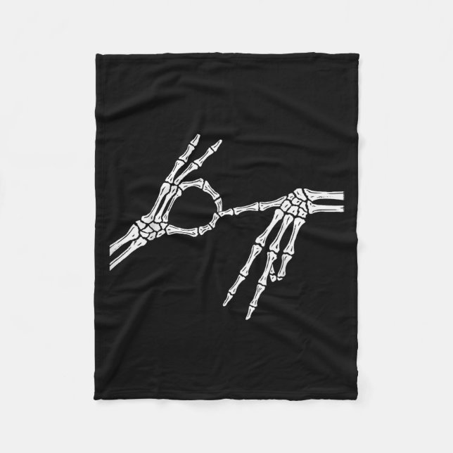 Manta Polar Skeleton Hands Six Seven 6 7 Halloween Costume Men (Anverso)