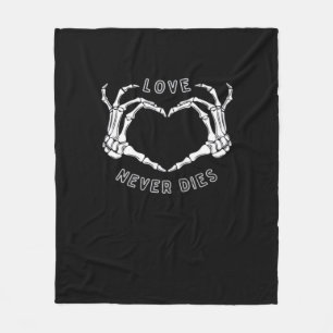 Manta Polar Skeleton Heart Hands Funny y Classic