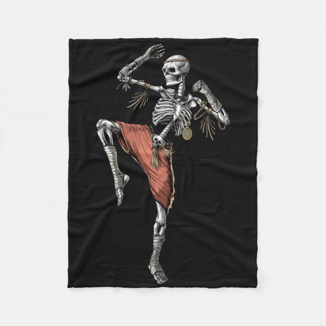 Manta Polar Skeleton Muay Thai Boxing Karate Kickboxing Martia (Anverso)