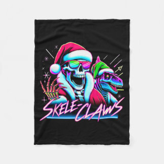 Manta Polar Skeleton Santa Riding T Rex Dinosaur Funny Christm