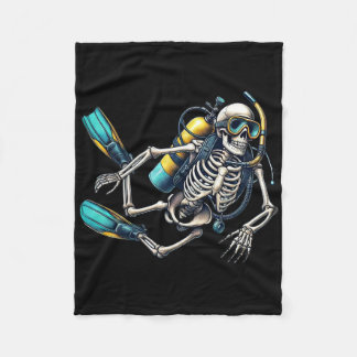 Manta Polar Skeleton Scu Buceo Halloween Skeleton Scu Diver