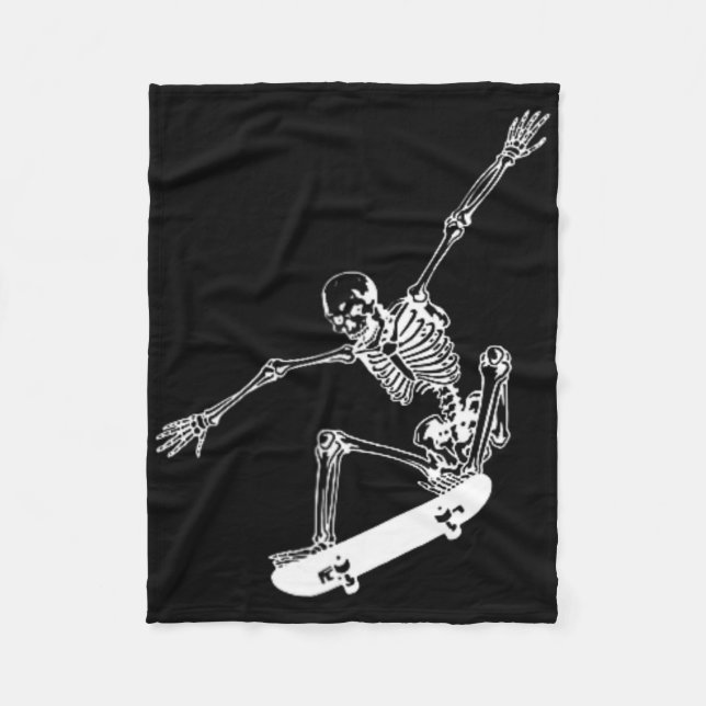 Manta Polar Skeleton Skateboard Skull Halloween Skateboarding (Anverso)