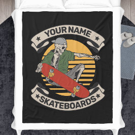 Manta Polar Skeleton Skeleton Personalizado Nose Grab