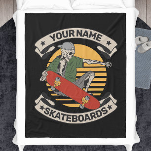 Manta Polar Skeleton Skeleton Personalizado Nose Grab