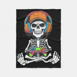 Manta Polar Skeleton Video Game Halloween Gaming Gamer Boys Me