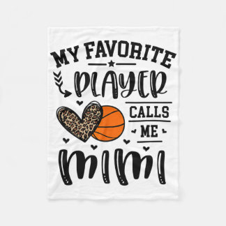 Manta Polar Sketll Mi jugador favorito me llama Mimi Heart Gra