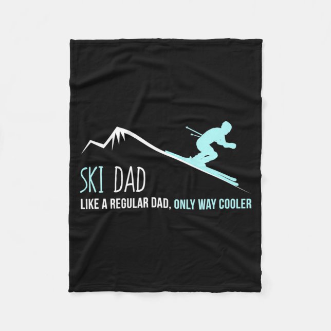 Manta Polar Ski Dad Funny Cute Winter Skiing Gift  (Anverso)