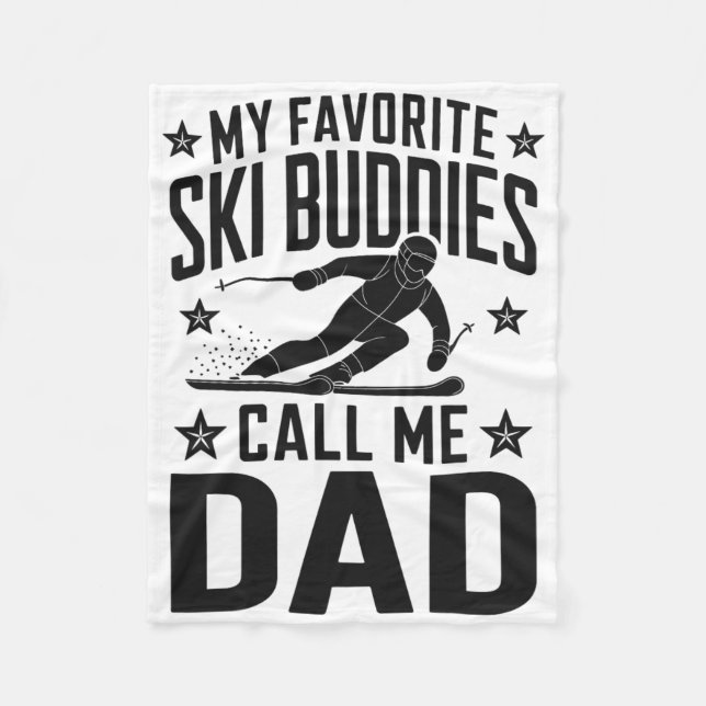 Manta Polar Ski Dad Humor Design Skiing Funny Skier (Anverso)