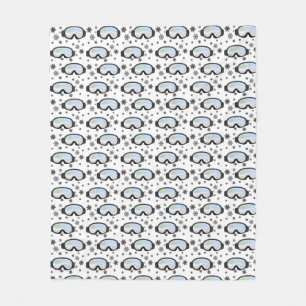 Manta Polar Ski Goggles Mountain View Snowflakes Ilustracion