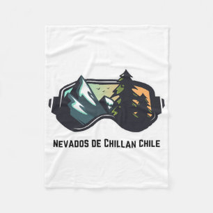 Manta Polar Ski Nevados De Chillan Chile Hombres De Esquí En M