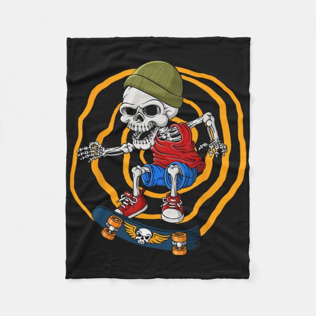 Manta Polar Skull Skeleton Recreational Activity Skater Skateb (Anverso)