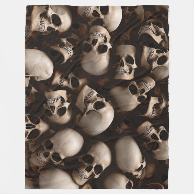 Manta Polar Skulls Fleece Blanket (Anverso)